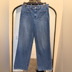 J. Crew Medium Blue Wide-Leg Denim Jeans